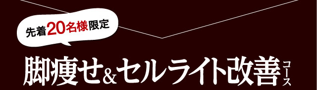脚痩せ＆セルライト改善コース